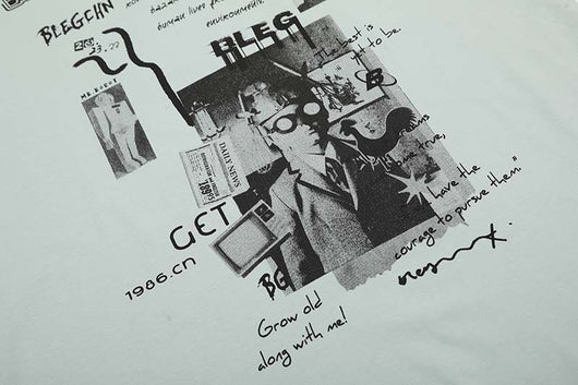 Playera Oversize de Manga Corta con Estampado de Letras - Estilo Urbano Versátil - Image 33