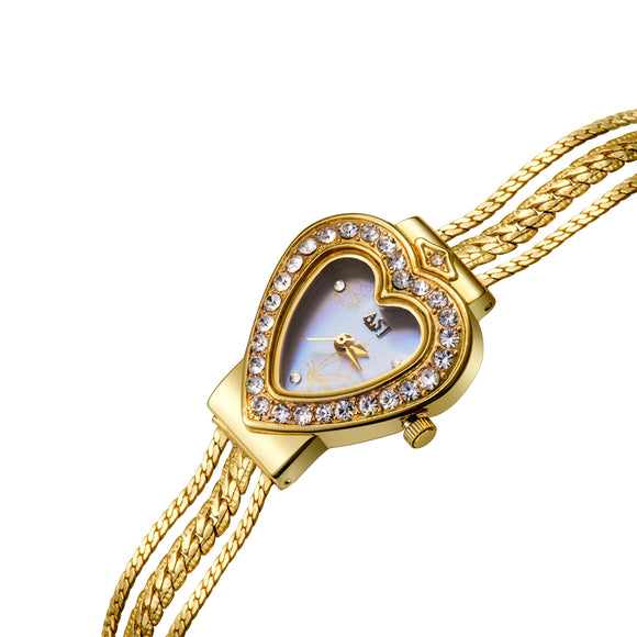 Reloj Elegante para Mujer con Detalles de Diamantes