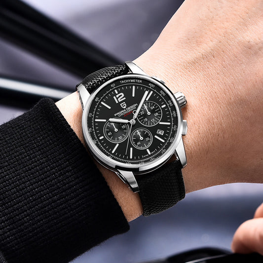 Reloj Cronógrafo Multifuncional de Acero Inoxidable para Hombre