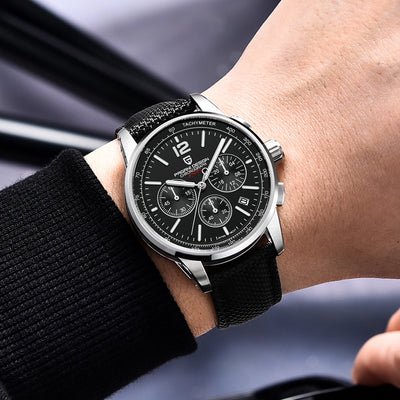 Reloj Cronógrafo Multifuncional de Acero Inoxidable para Hombre