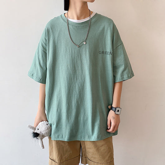 Camiseta Holgada Estilo Hong Kong para Parejas - Manga Corta Unisex - Image 4