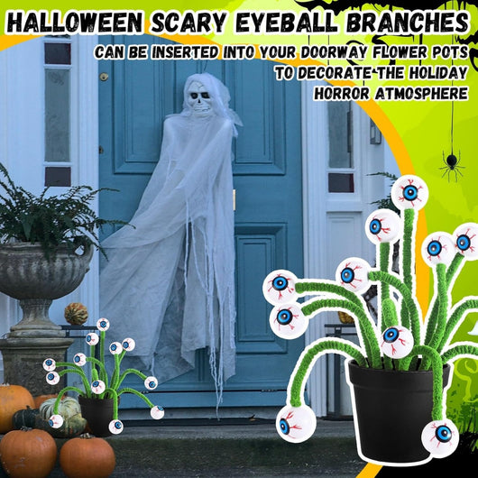Ramo Decorativo Halloween con Ojos 3D y Ramas - Decoración Divertida y Creativa - Image 8