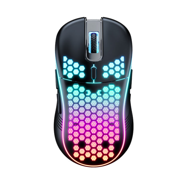 Ratón Gamer Inalámbrico Dual Mode RGB con Estructura Honeycomb SA-1