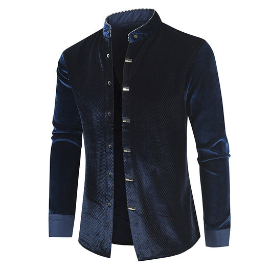 Camisa Manga Larga de Felpa para Hombre - Diseño Moderno y Cálido - Image 2