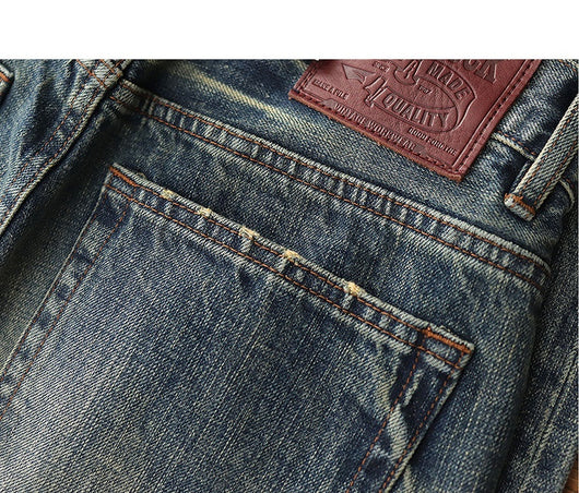 Jeans Retro Holgados Pesados para Hombre - Casual Clásico - Image 11
