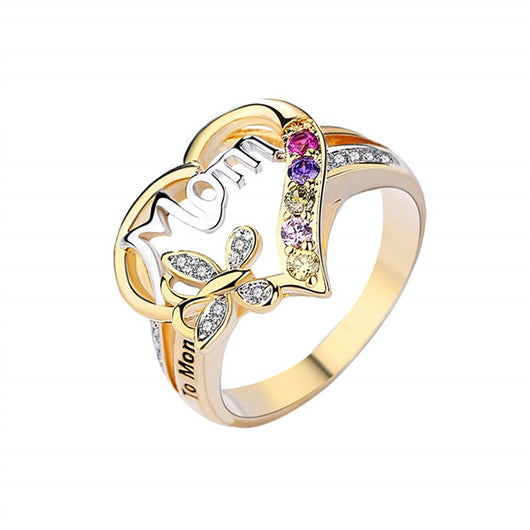 Anillo Ajustable para Mamá con Corazón y Mariposa - Regalo Día de la Madre - Image 7