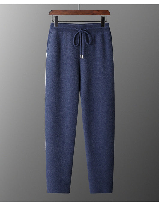 Pantalones de Punto Cashmere Grueso para Hombre - Cómodos y Versátiles - Image 22