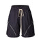 Shorts Casual con Diseño de Paneles Multi-Cierre
