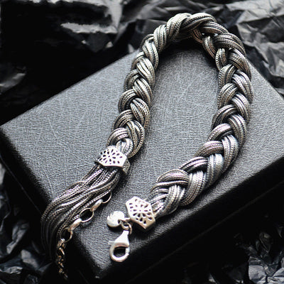 Pulsera de Plata 925 Retorcida con Trenzas para Mujer - Image 10