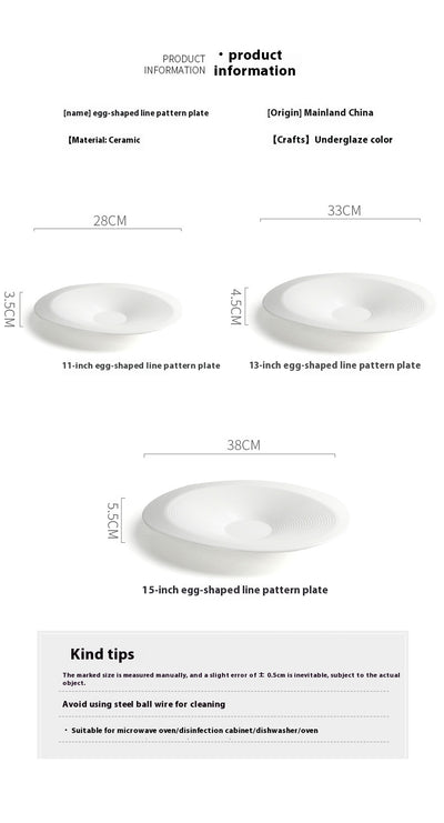 Plato Ovalado de Porcelana Francesa Elegante - Image 10