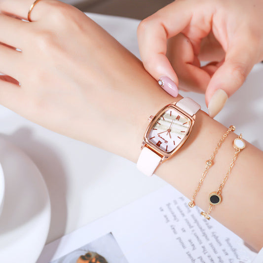 Reloj de Pulsera Cuadrado Elegante con Correa de Poliuretano - Image 2