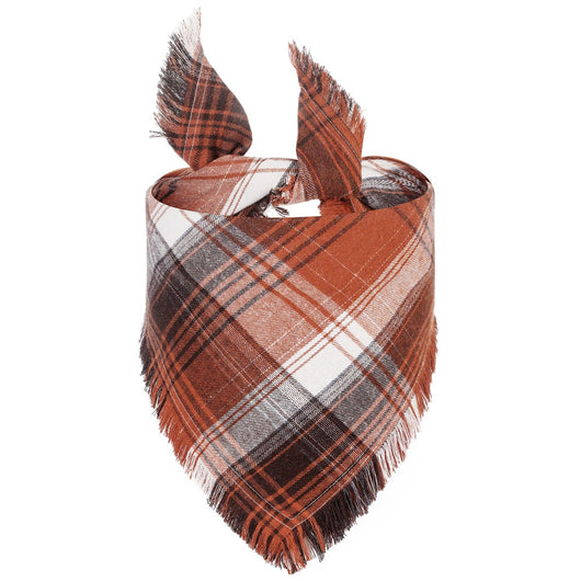 Pañoleta Triangular para Perro con Estilo Borla y Cuadros - Image 12