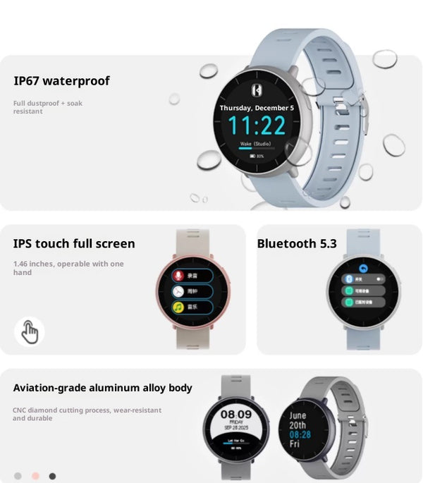 Reloj Deportivo Inteligente con Reproductor Bluetooth y Alarma para Estudiantes