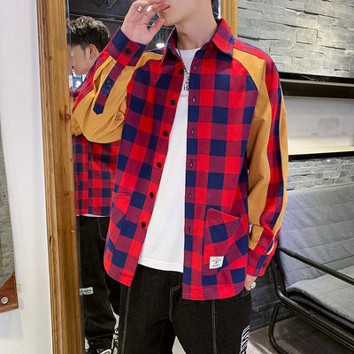 Camisa a Cuadros para Hombre - Estilo Otoño e Invierno