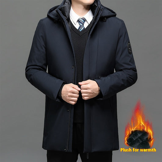 Abrigo de Algodón Grueso Talla Grande para Hombre - Image 6