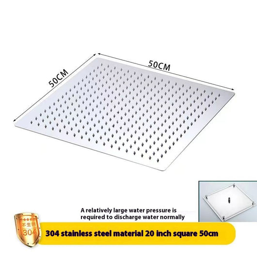 Regadera de Techo Acero Inoxidable 304 con Anillos - 16, 20 o 24 pulgadas - Image 10