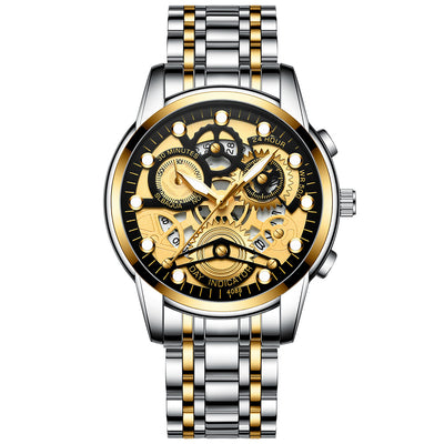 Reloj de Cuarzo Hueco para Hombre - Diseño Fashion Negro - Image 27