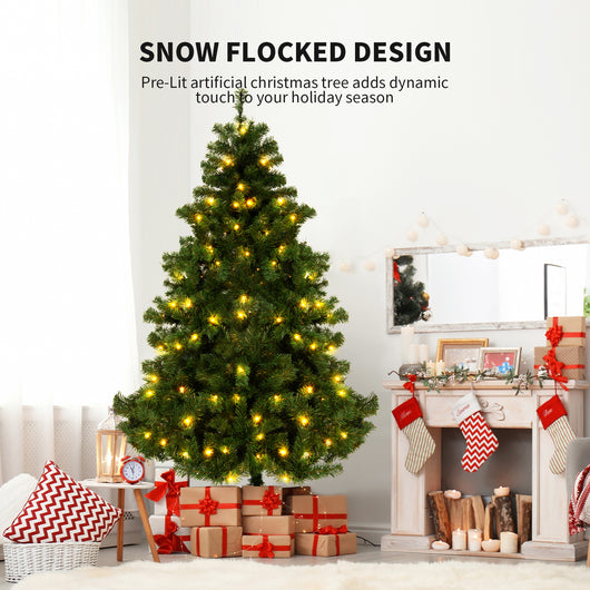 Árbol de Navidad con Efecto Nieve Simulada - Decoración de Vidriera PVC - Image 11