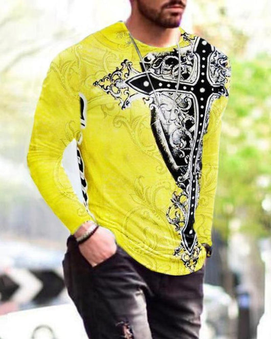 Camiseta Hombre Cuello Redondo Ajustada con Estampado de Letras - Image 2