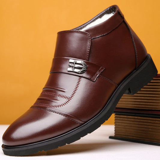 Botas de Invierno Cómodas de Tacón Plano y Caña Alta - Image 2
