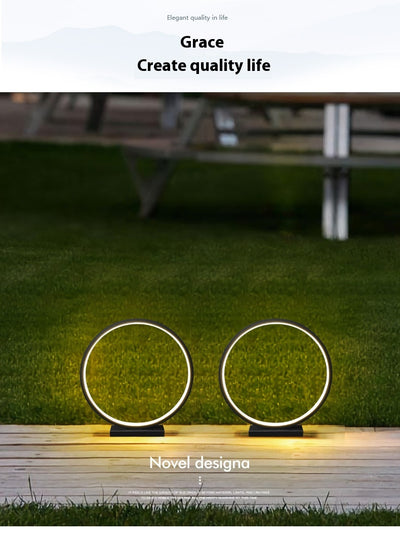 Lámpara de Jardín Redonda Impermeable para Exteriores - Iluminación Moderna - Image 17