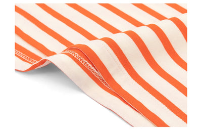 Camiseta Manga Larga a Rayas de Algodón Puro Cuello Redondo para Hombre - Image 18