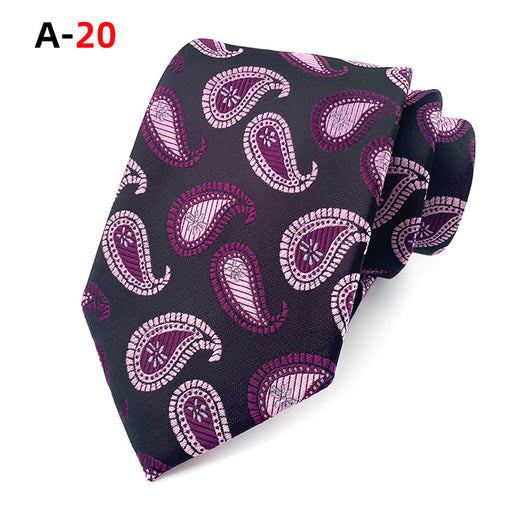Corbata Jacquard Paisley Europeo Americana para Hombre - Image 18