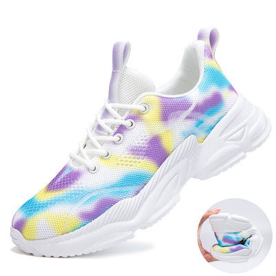 Tenis Casuales Floreados Talla Grande con Cordones - Image 13