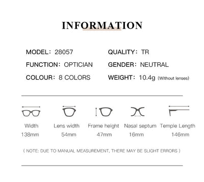Black full-frame round anti-blue light glasses held by a hand with a gold ring and light blue gradient nails. - Image 15