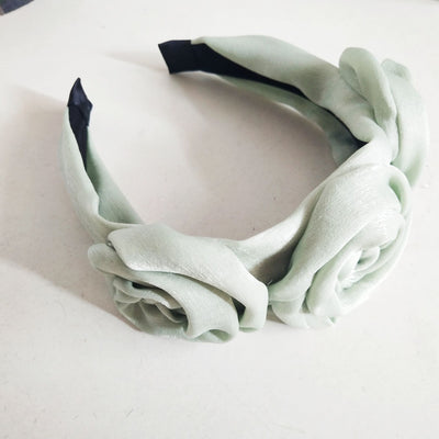Diadema de Flores Grandes en Color Sólido - Diseño Floral Dulce - Image 16