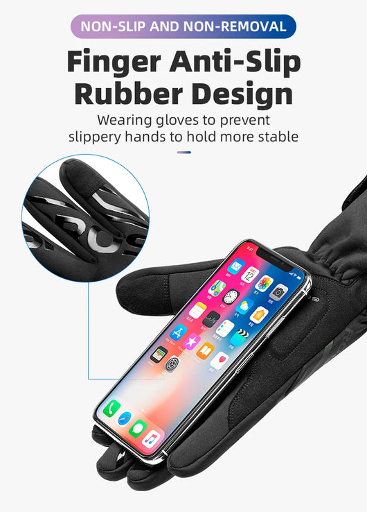 Guantes de Ciclismo Táctiles con Aislamiento Térmico y Reflectantes - Image 17