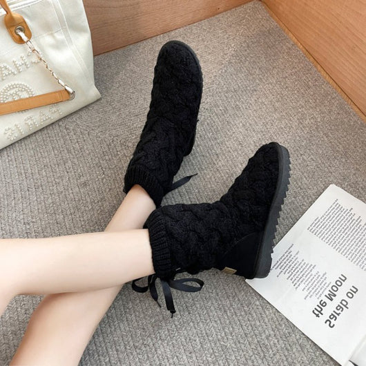 Zapatos de Algodón Acolchados con Lana y Terciopelo Antideslizantes - Image 4
