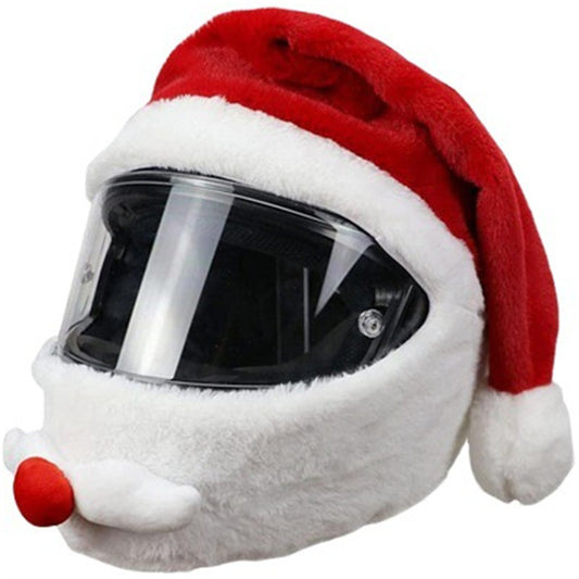 Casco de Moto con Capucha Papá Noel Divertido para Exterior - Image 2