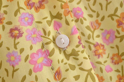 Camisa Suelta de Manga Larga con Estampado Acuarela y Flecos - Image 8