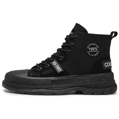 Zapatillas de Lona para Hombre con Suela Gruesa - Primavera y Otoño - Image 2