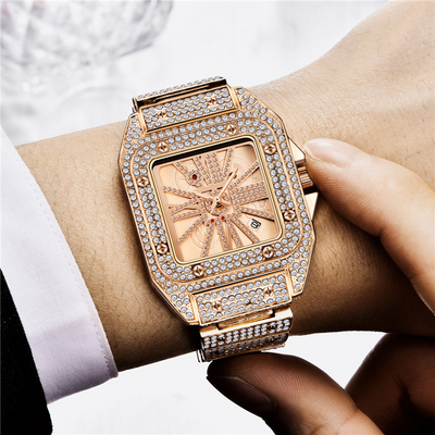 Reloj Hombre Hip Hop Diamantes Esfera Grande Cuarzo - Image 21