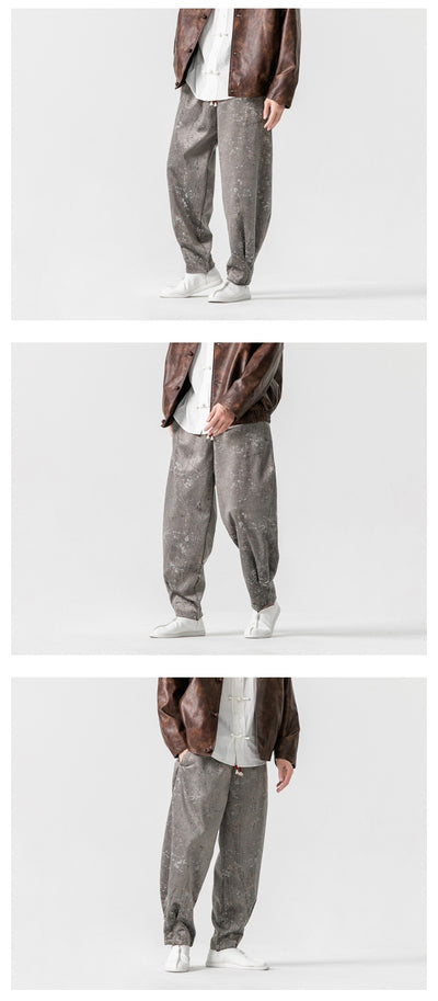 Pantalones de Chándal Gruesos Talla Grande Estilo Hanfu Mejorado - Image 13
