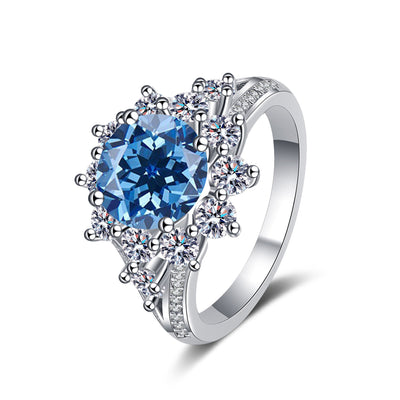 Anillo de Plata 925 con Moissanita de 3 Quilates - Lujo Asequible para Mujer - Image 16