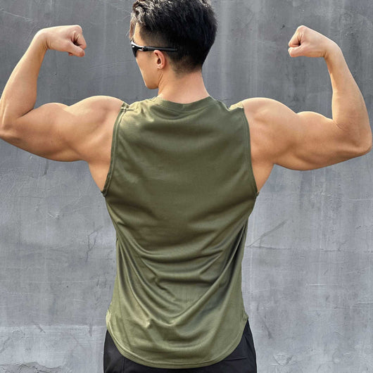 Camiseta Ajustada sin Mangas para Hombre - Image 4