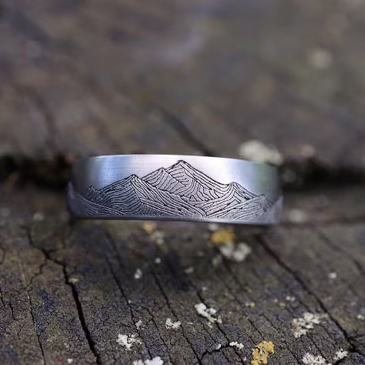 Anillo de Aleación Vintage Distressed Edgy para Hombre - Image 3