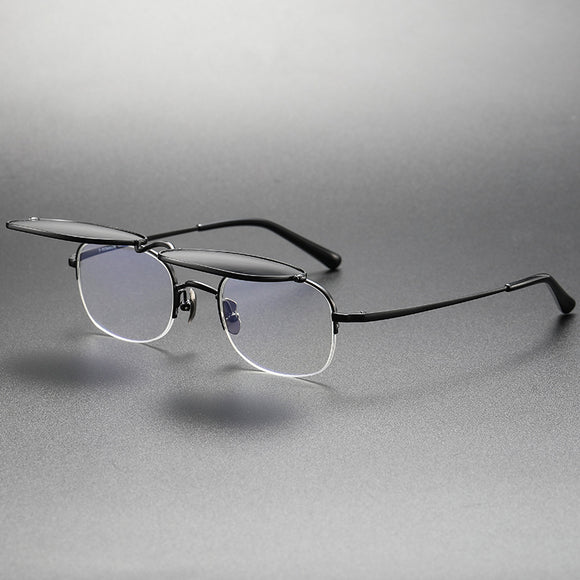 Gafas Retro Abatibles con Lentes Graduadas - Gafas de Sol Multifuncionales