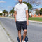 Polo Manga Corta Liso con Cuello para Hombre
