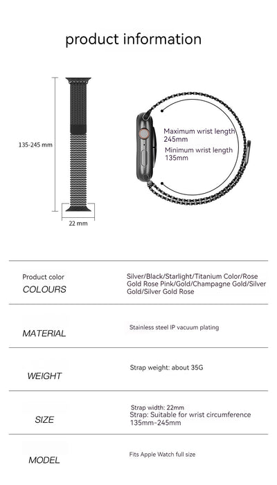 Correa de Reloj Magnética de Acero Inoxidable - Image 27