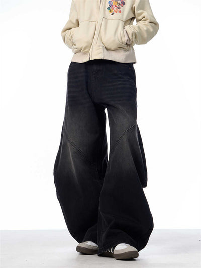 Pantalones Vaqueros Retro Negros Rectos Oversize para Mujer - Image 5
