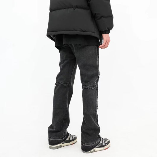 Jeans Negros Estilo Tooling con Bolsillos para Hombre - Image 3