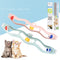 Juguete Interactivo para Gatos con Ventosa - Pelota Ondulada para Pared