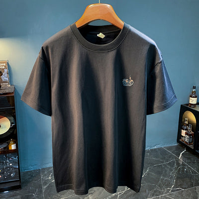 Camiseta Casual para Hombre Verano con Bordado Minimalista - Image 7