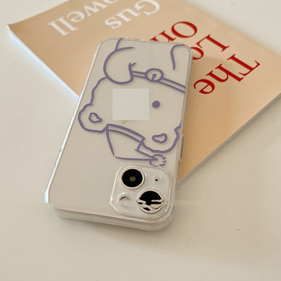 Funda Transparente para Móvil con Oso Kawaii - Protección Anticalda Ultrafina - Image 12