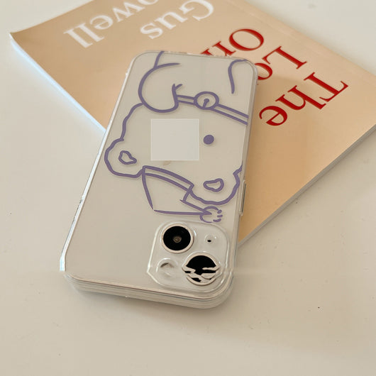 Funda Transparente para Móvil con Oso Kawaii - Protección Anticalda Ultrafina - Image 12