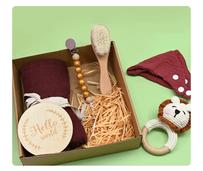 Set de Regalo Recién Nacido: Sonajero de Madera Tejido a Crochet - Image 19